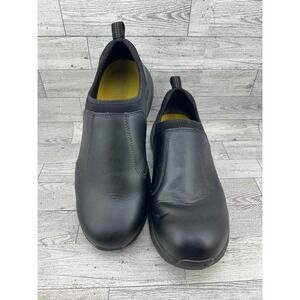 KEEN Utility PTC Slip-On Men 11D Black Leather Work Shoes 1029719D Slip Resist